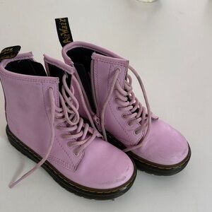 Dr. Martens girls Light Pink Combat Boots toddler size 12